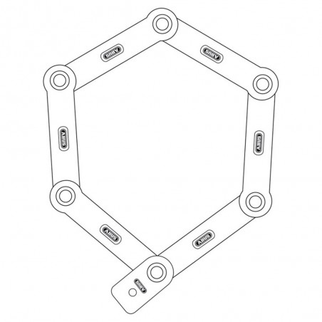 Lucchetto Abus 6000K/120 BK SH